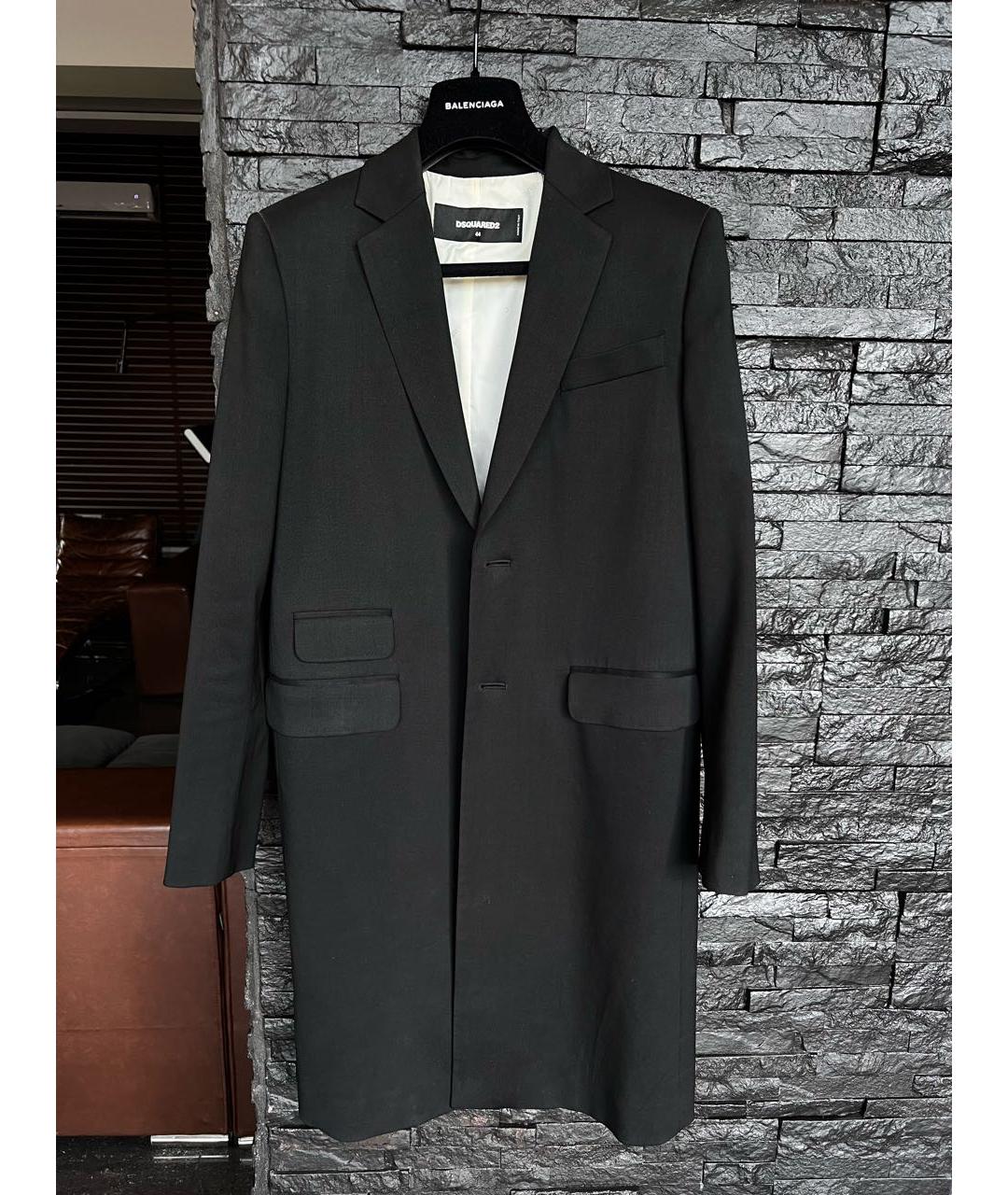 DSQUARED2 Черный вискозный жакет/пиджак, фото 4