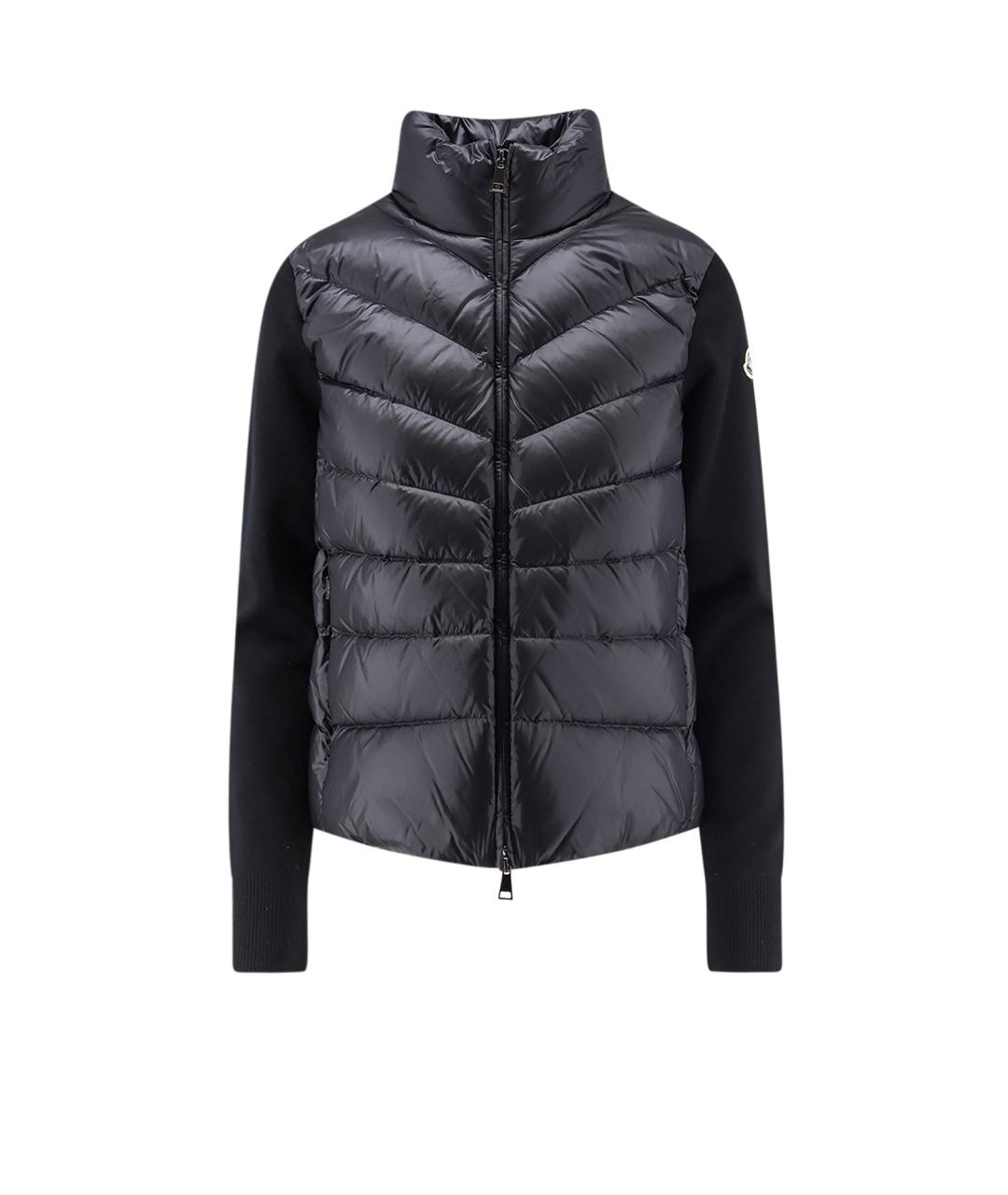 MONCLER Черная шерстяная куртка, фото 1
