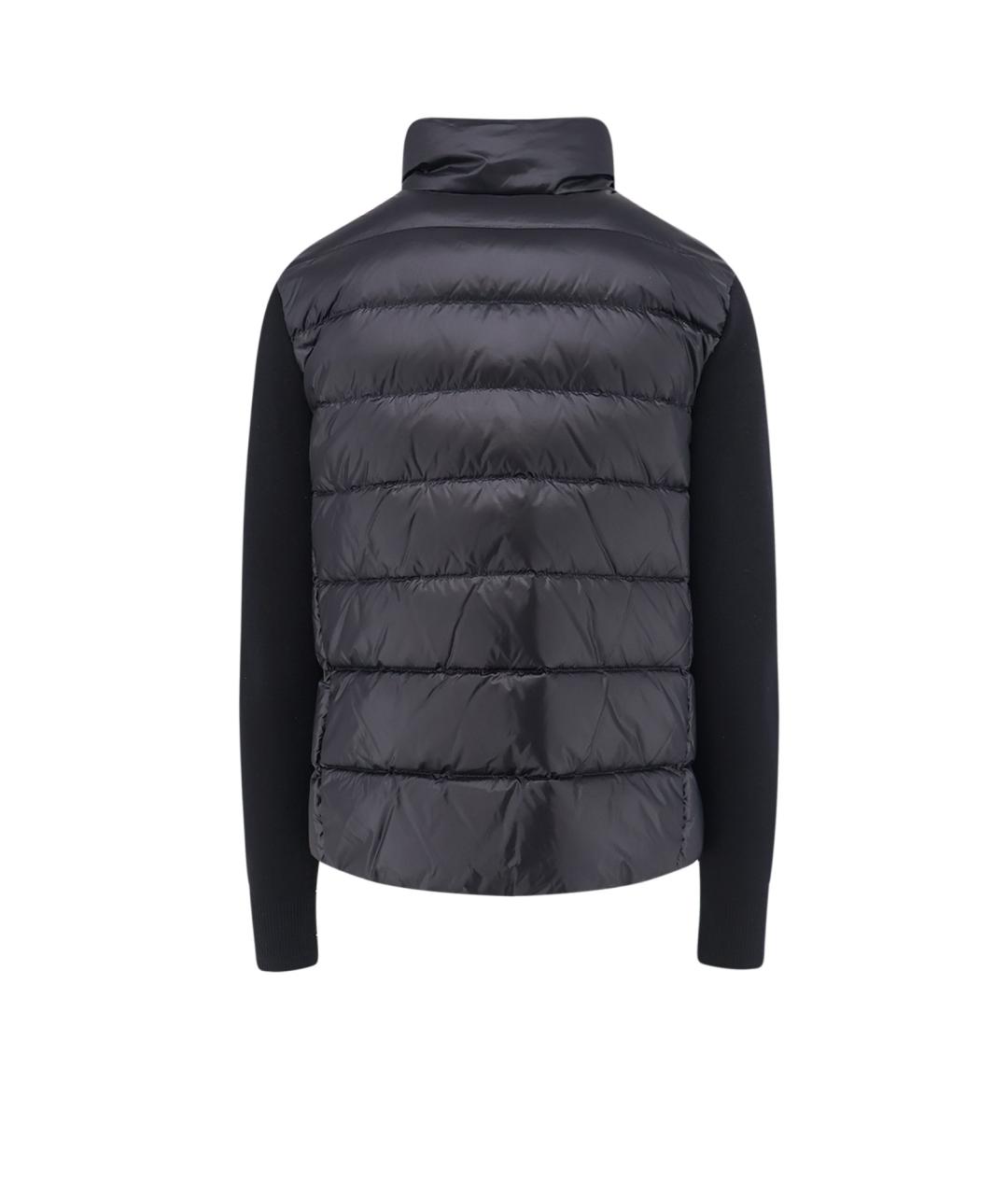 MONCLER Черная шерстяная куртка, фото 2