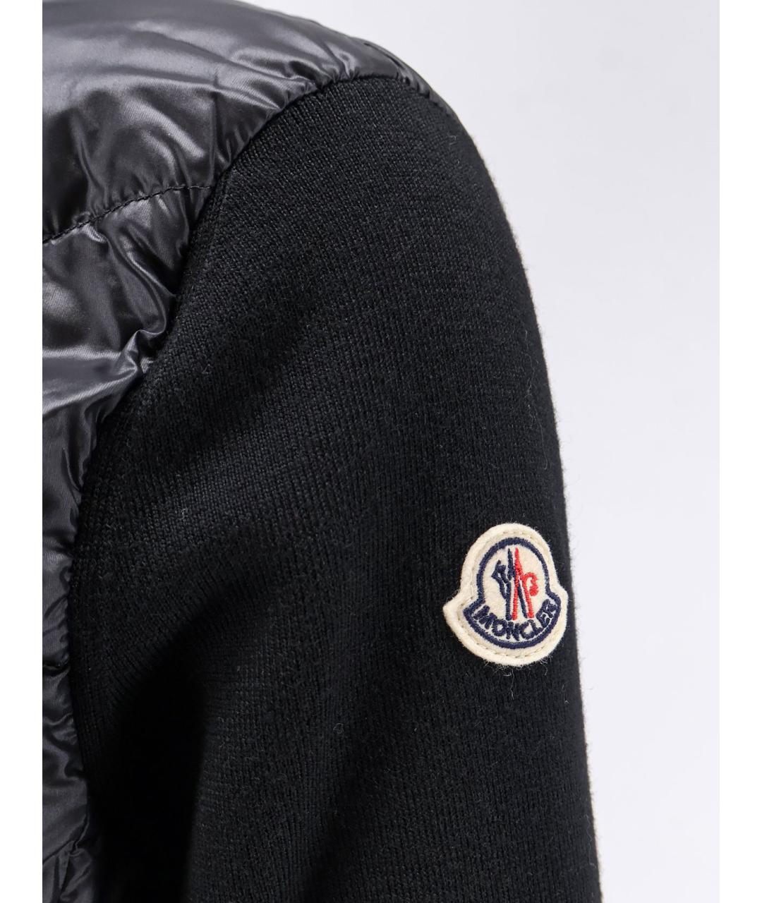 MONCLER Черная шерстяная куртка, фото 3