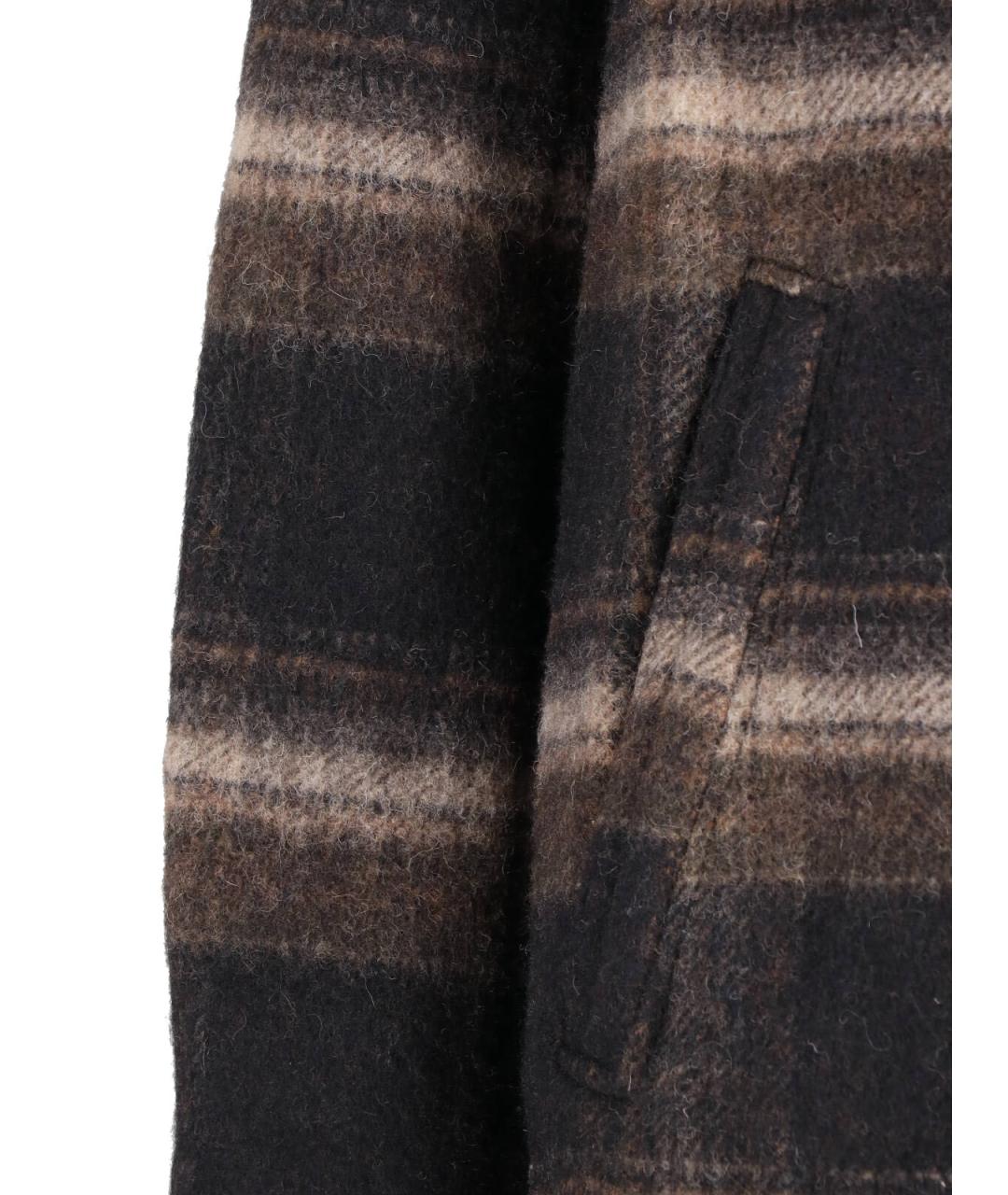 ISABEL MARANT ETOILE Коричневое шерстяное пальто, фото 5