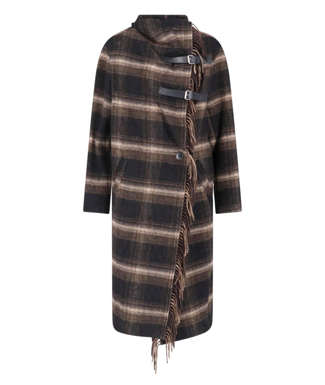 ISABEL MARANT ETOILE Коричневое шерстяное пальто, фото 1