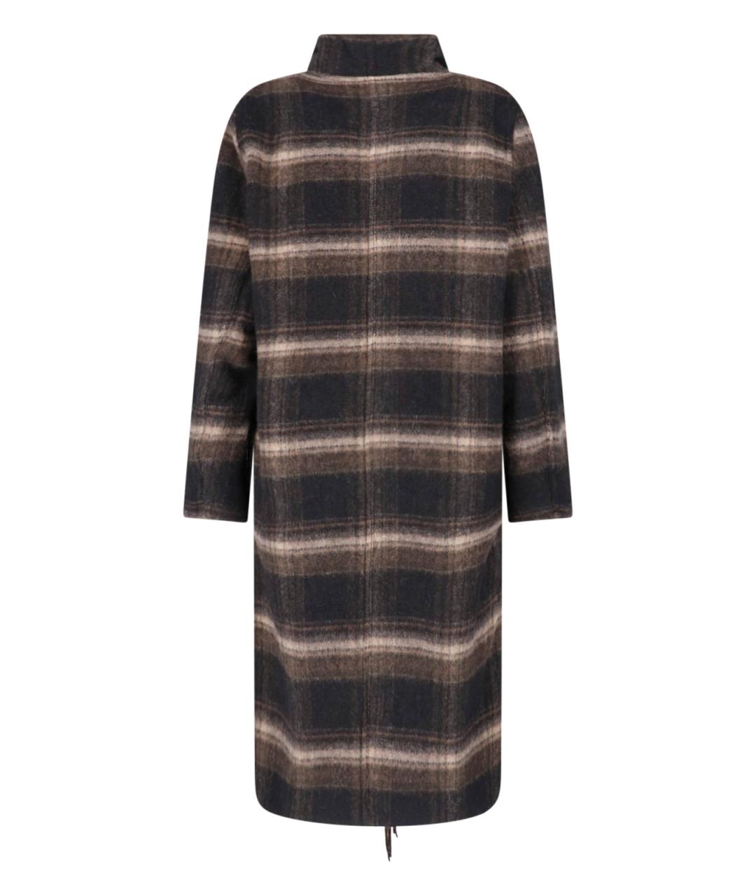 ISABEL MARANT ETOILE Коричневое шерстяное пальто, фото 2