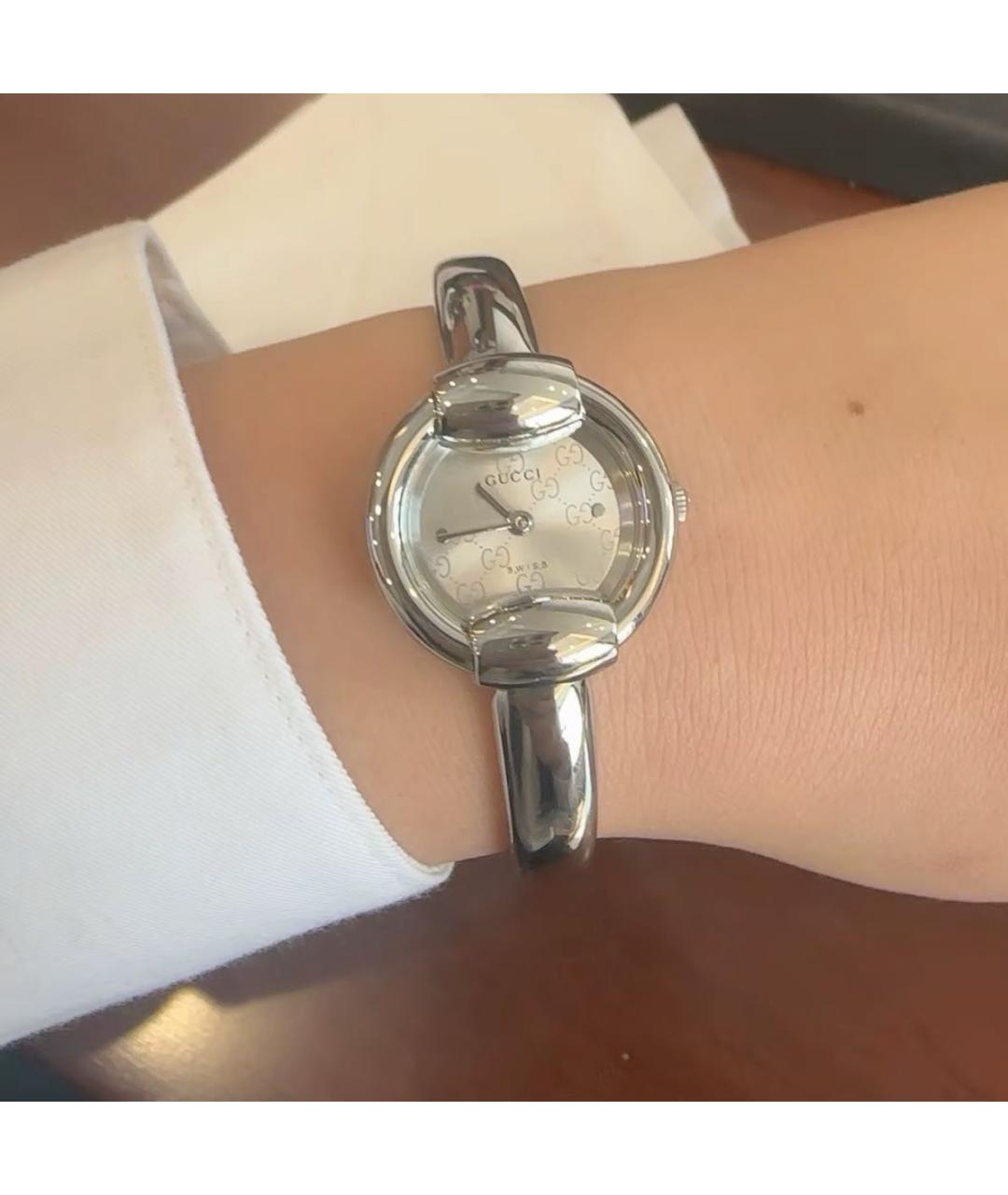 GUCCI Серебряные часы, фото 5