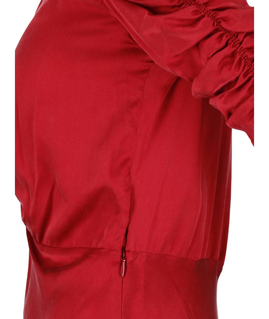 ISABEL MARANT Красное шелковое коктейльное платье, фото 4