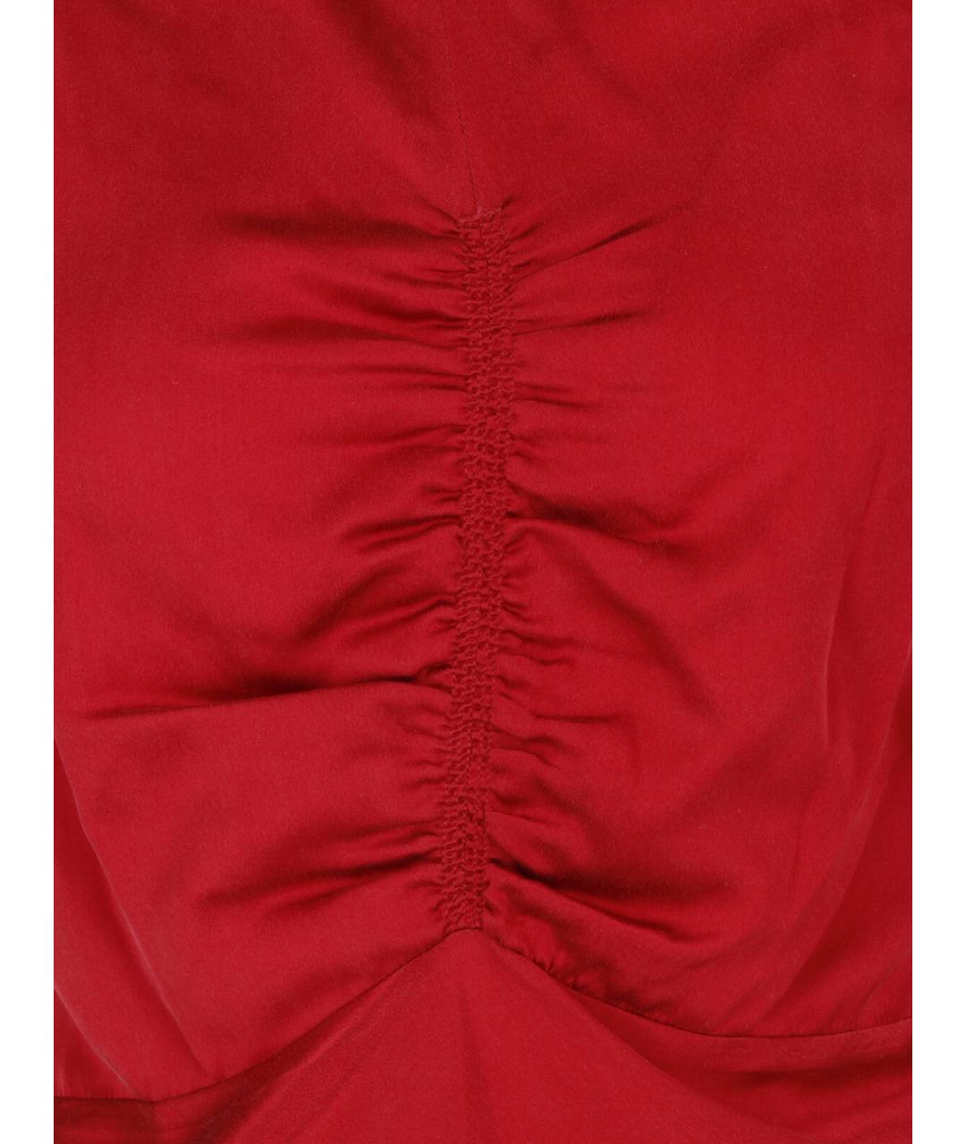 ISABEL MARANT Красное шелковое коктейльное платье, фото 5