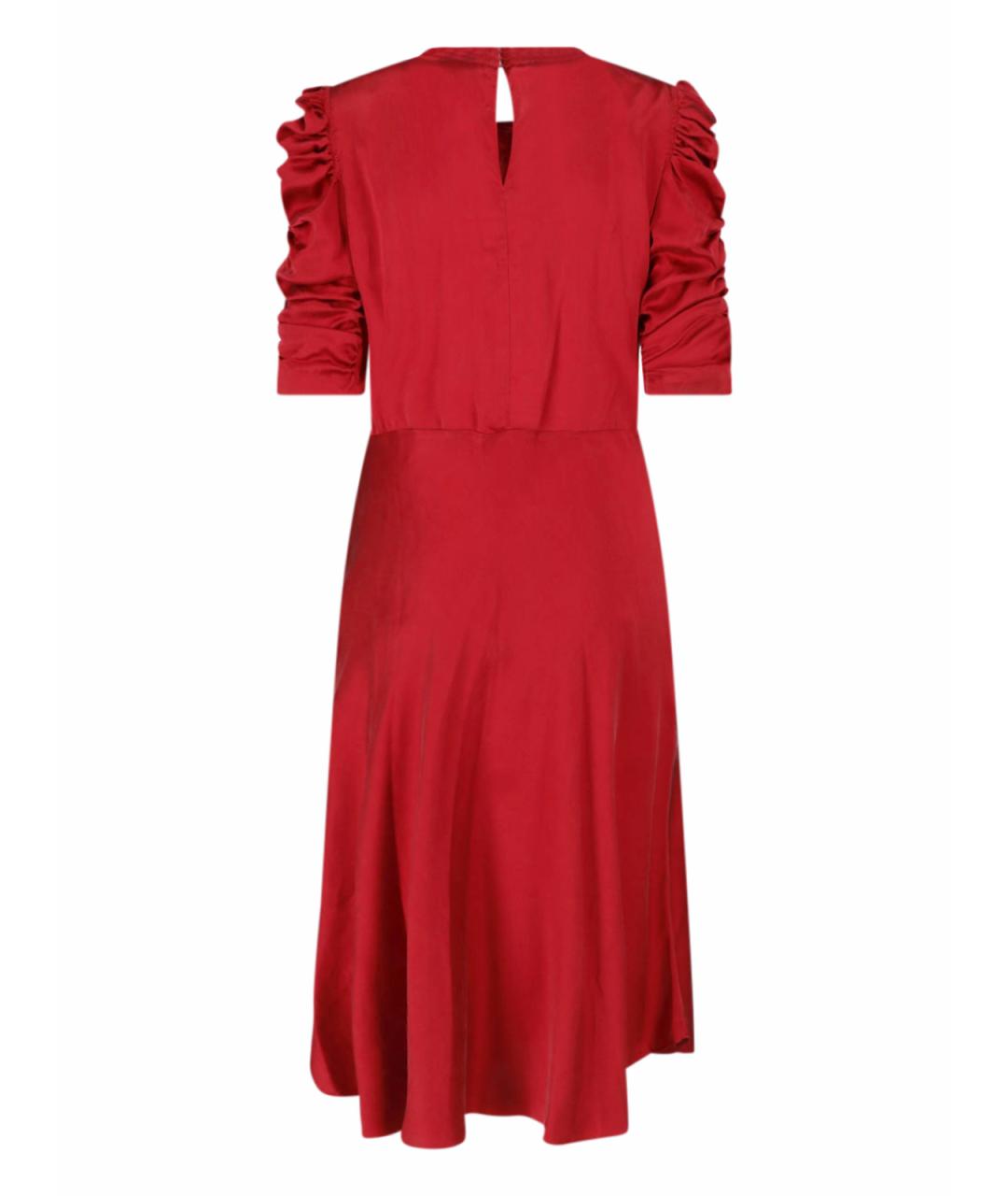 ISABEL MARANT Красное шелковое коктейльное платье, фото 2