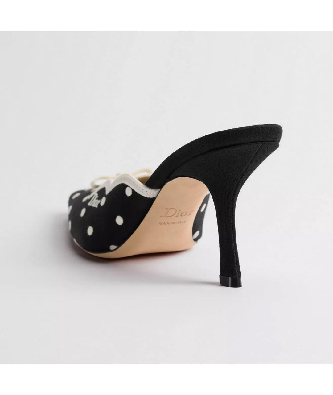 CHRISTIAN DIOR Черные мюли, фото 3