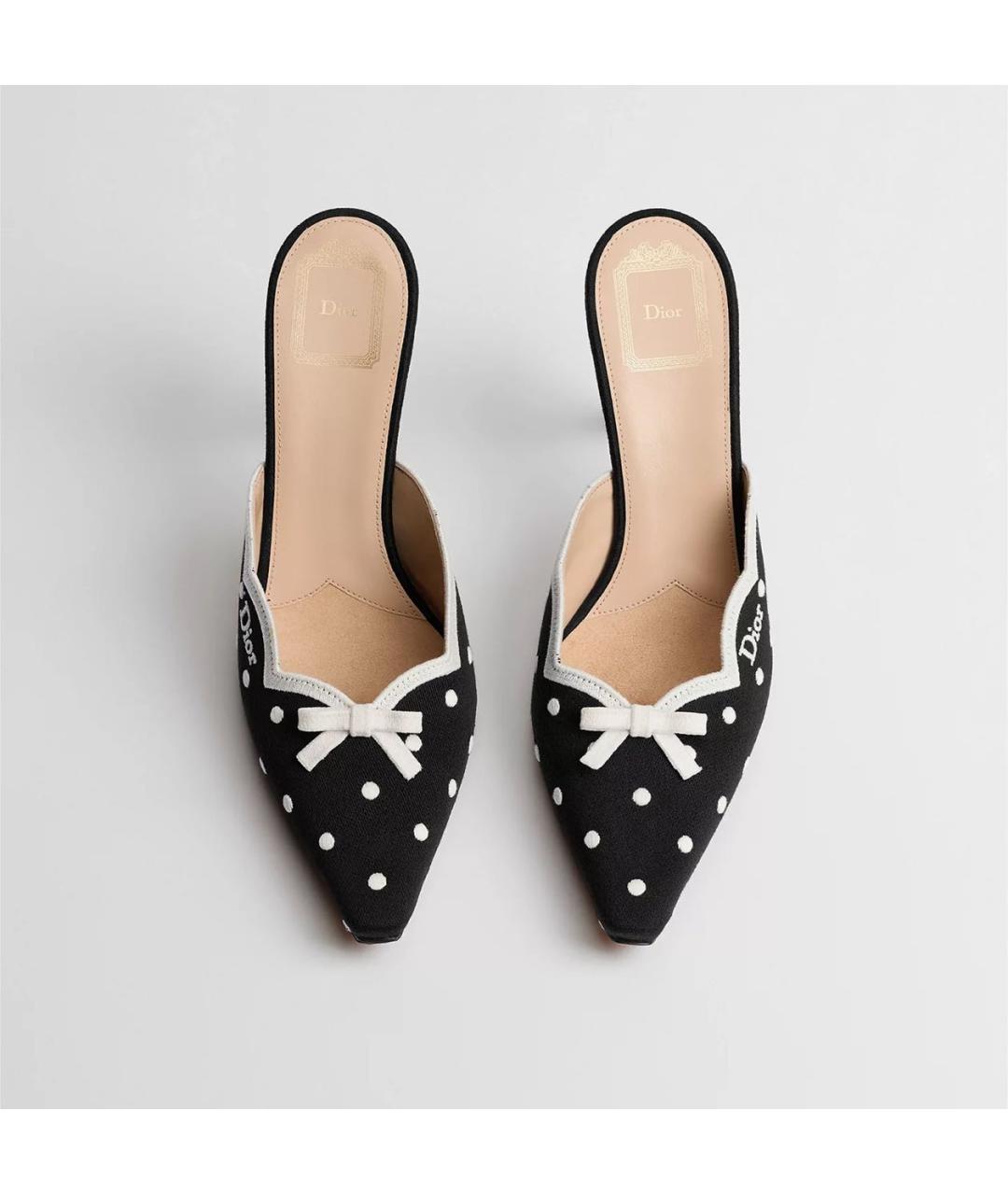 CHRISTIAN DIOR Черные мюли, фото 2