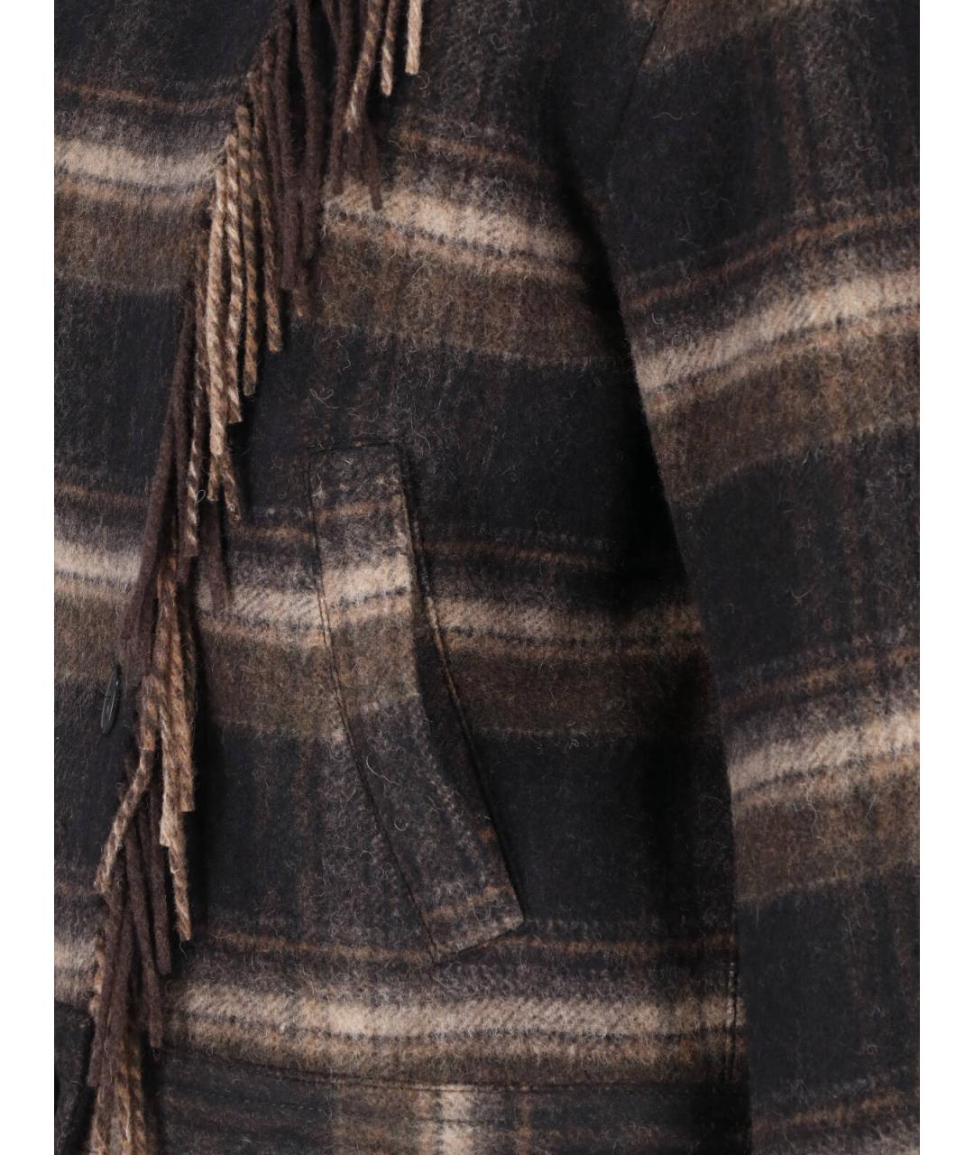 ISABEL MARANT ETOILE Коричневая шерстяная куртка, фото 3
