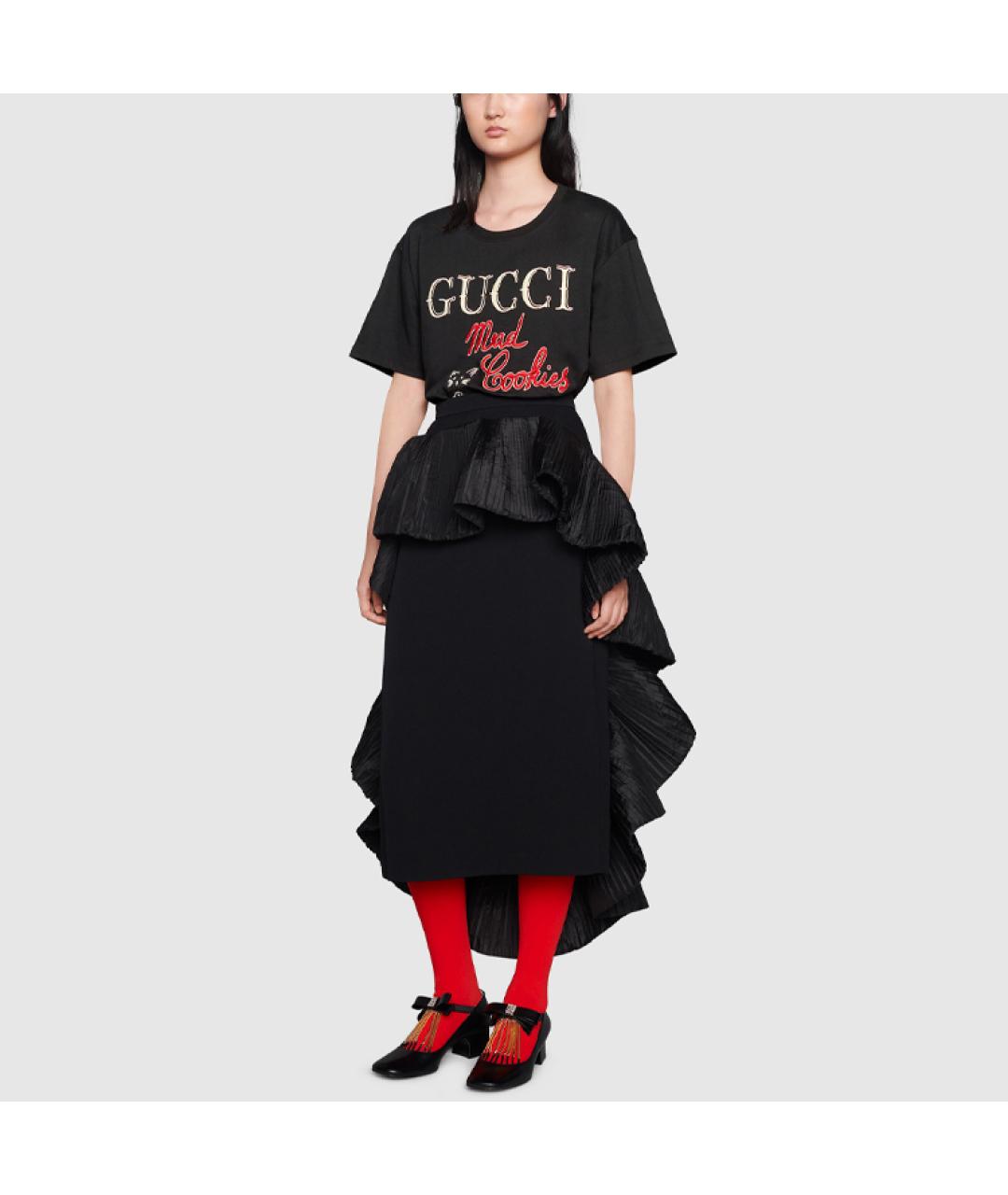 GUCCI Черная футболка, фото 2