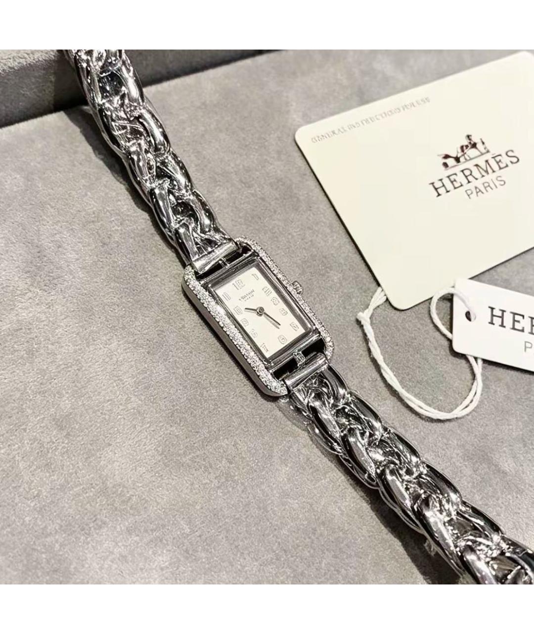 HERMES Серебряные часы, фото 7