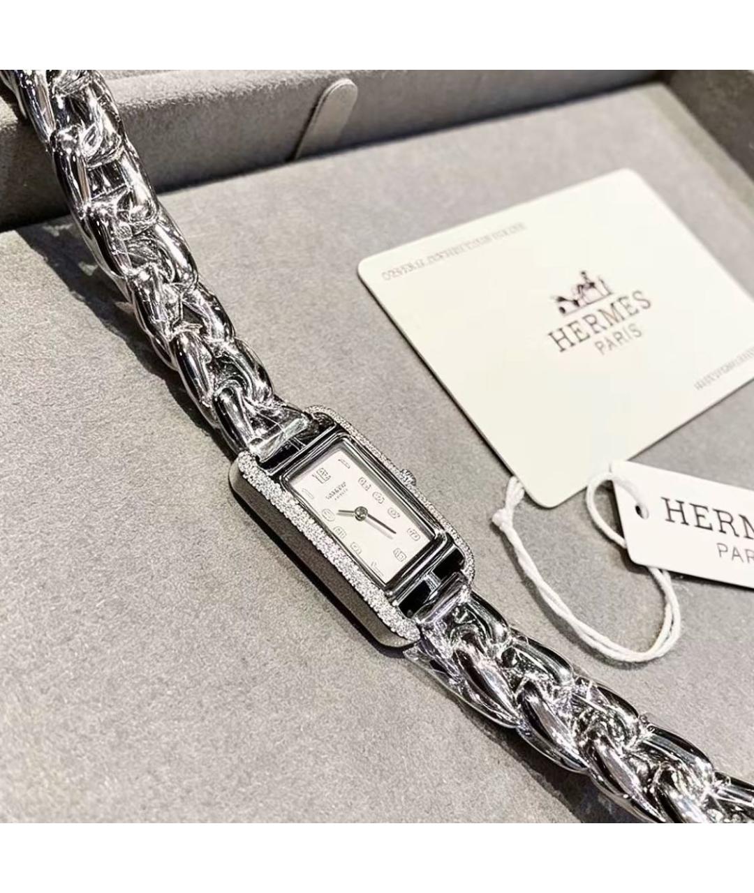 HERMES Серебряные часы, фото 5