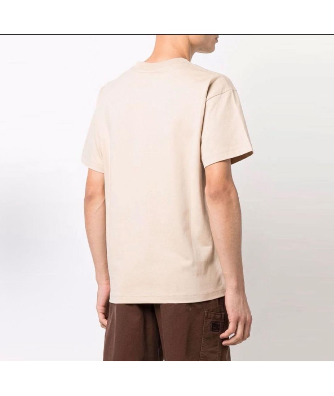 JACQUEMUS Бежевая футболка, фото 3