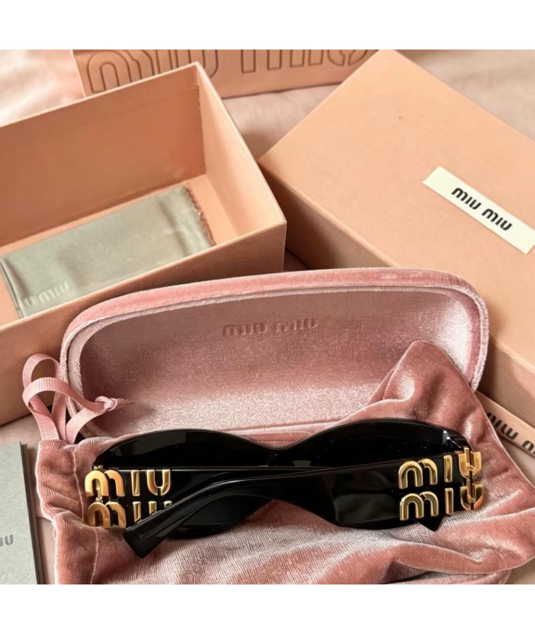 MIU MIU Черные солнцезащитные очки, фото 7