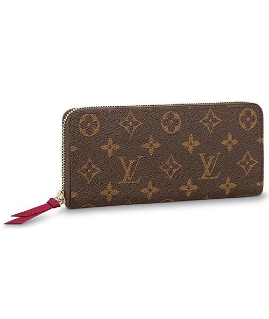 LOUIS VUITTON Коричневый кошелек, фото 9