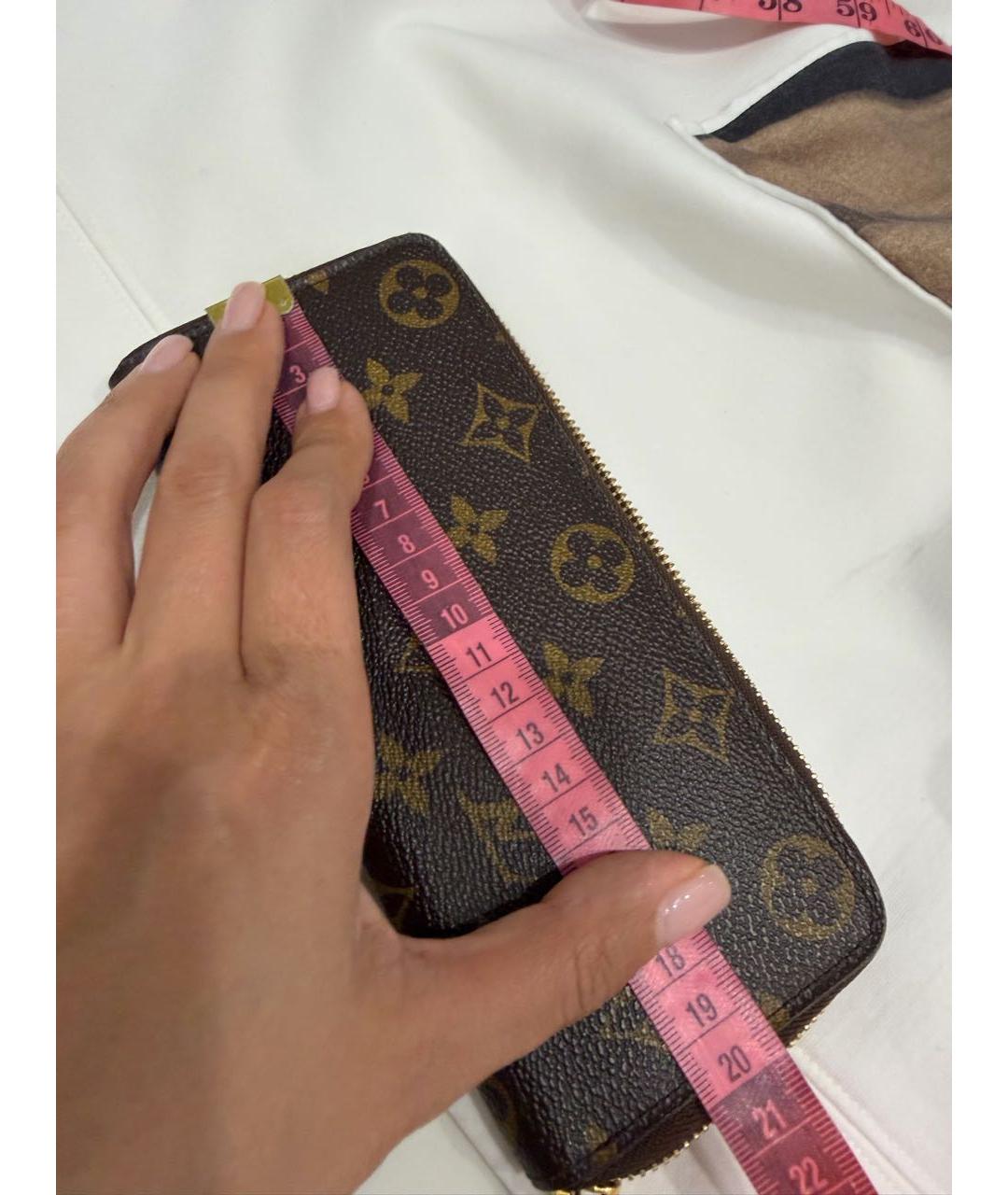 LOUIS VUITTON Коричневый кошелек, фото 4