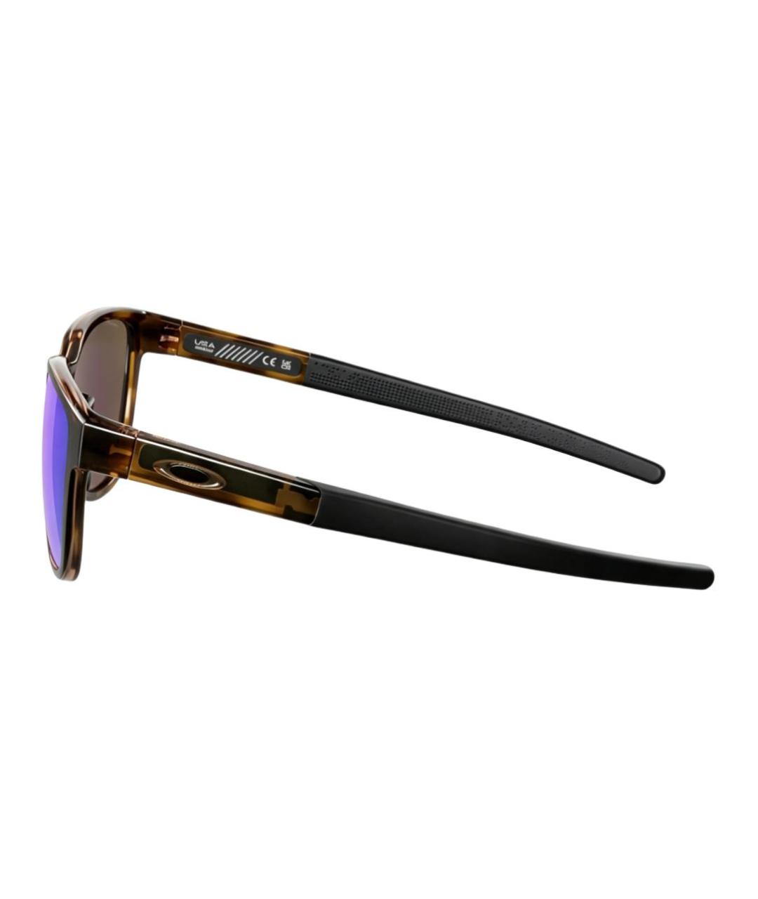 OAKLEY Коричневые пластиковые солнцезащитные очки, фото 3