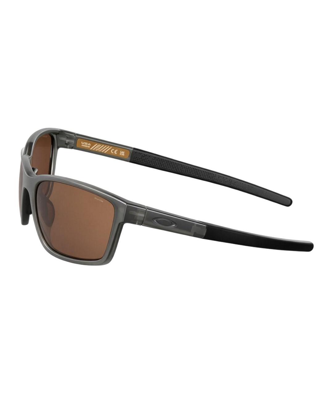 OAKLEY Серые пластиковые солнцезащитные очки, фото 3