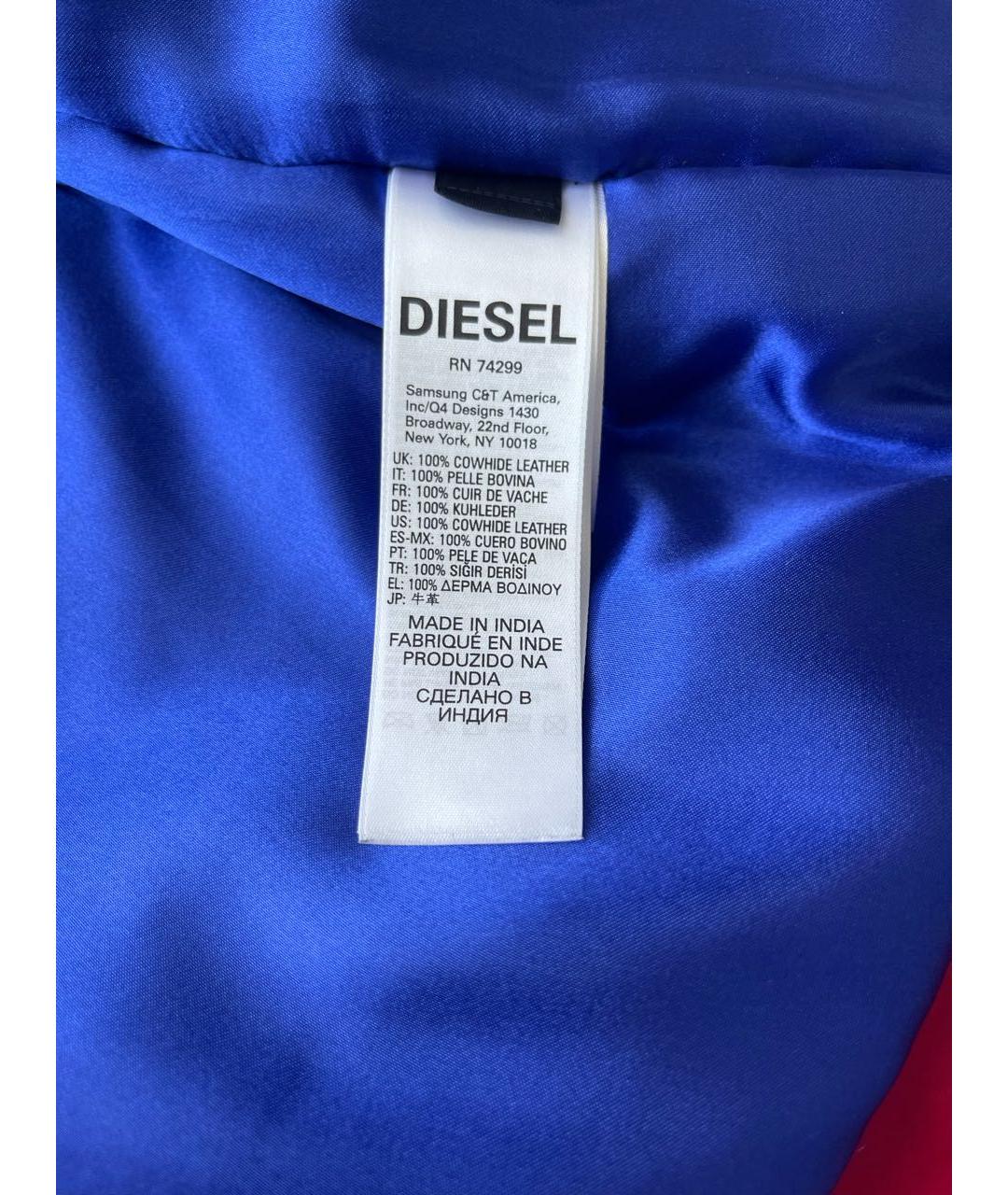 DIESEL Красная кожаная куртка, фото 4