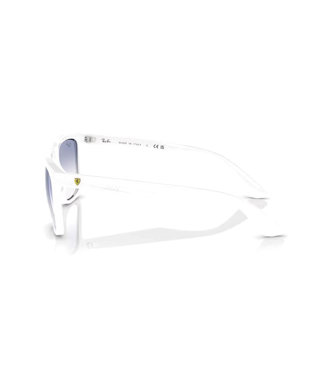 RAY BAN Белые пластиковые солнцезащитные очки, фото 3