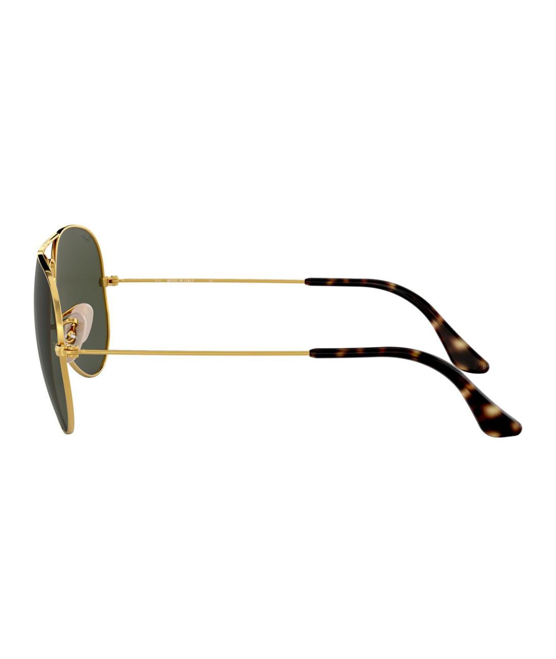 RAY BAN Зеленые металлические солнцезащитные очки, фото 4