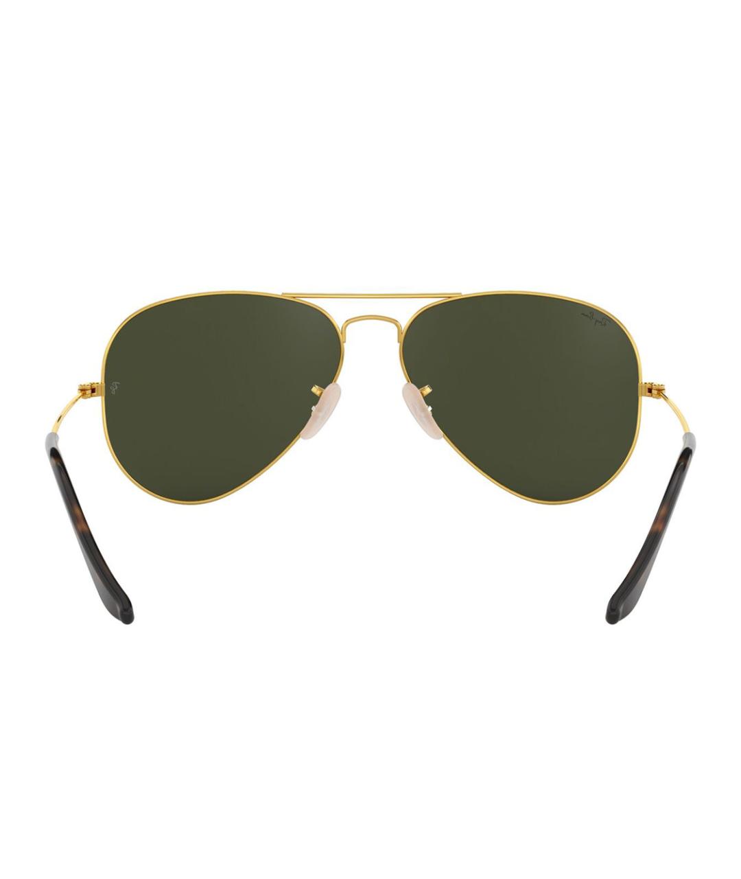 RAY BAN Зеленые металлические солнцезащитные очки, фото 3