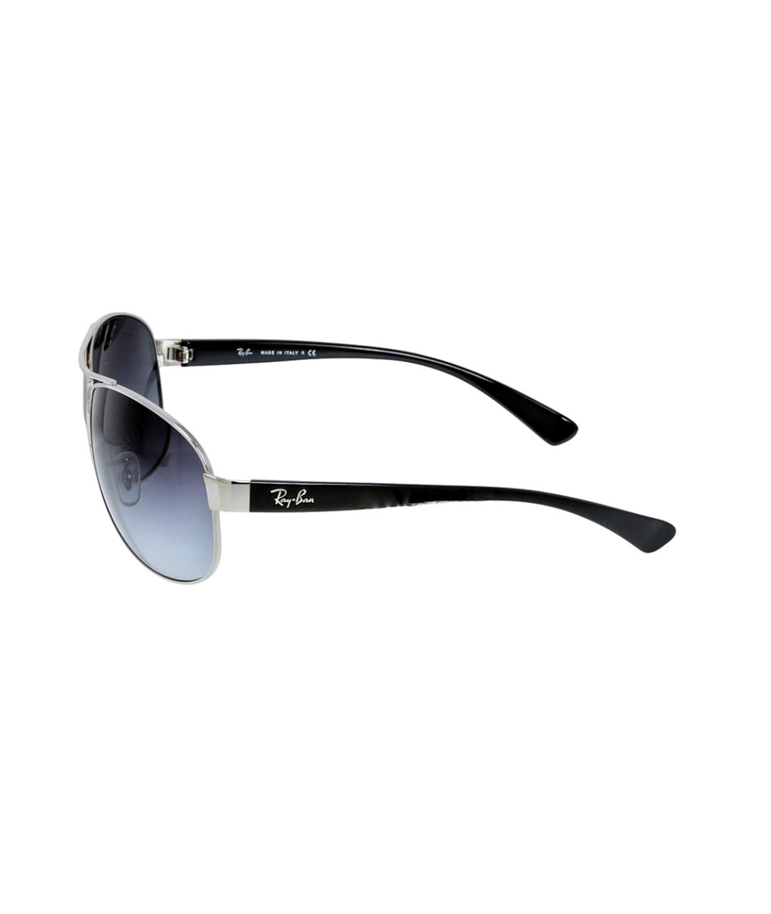 RAY BAN Серебряные металлические солнцезащитные очки, фото 3