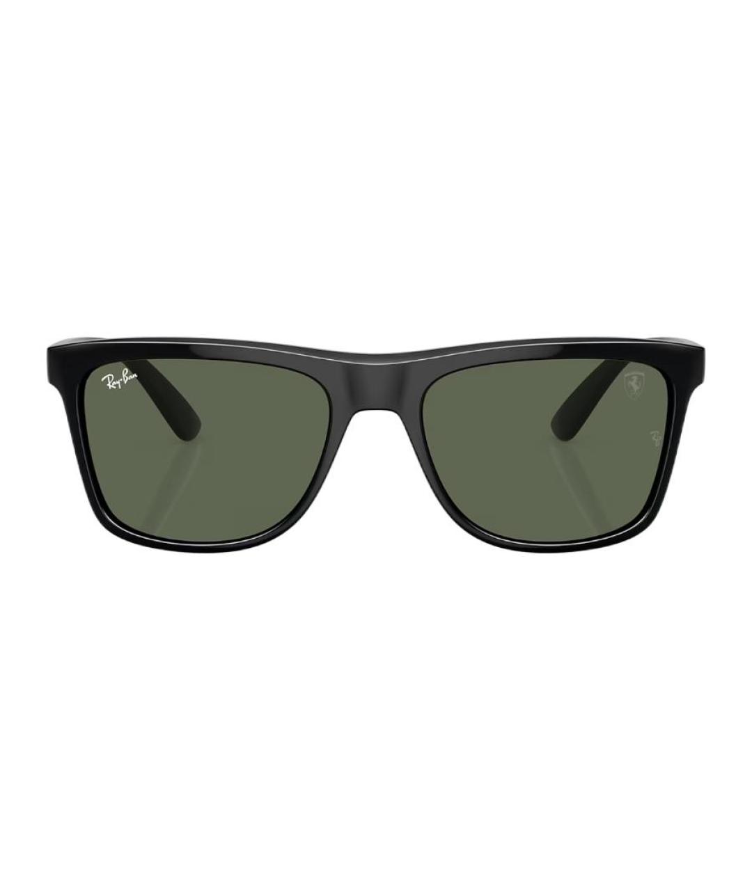 RAY BAN Черные пластиковые солнцезащитные очки, фото 3