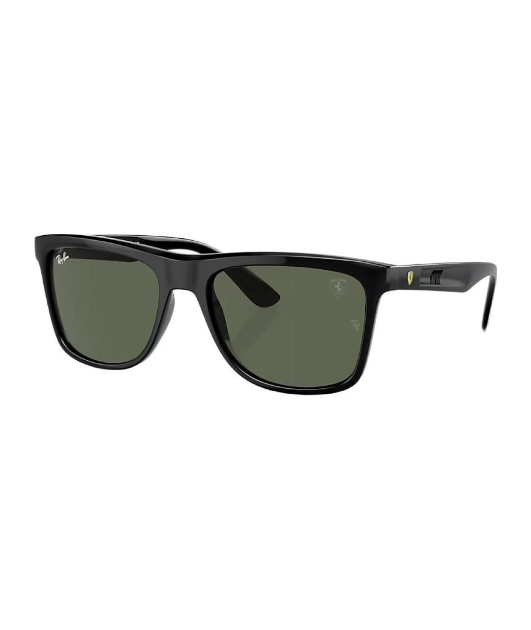 RAY BAN Черные пластиковые солнцезащитные очки, фото 2