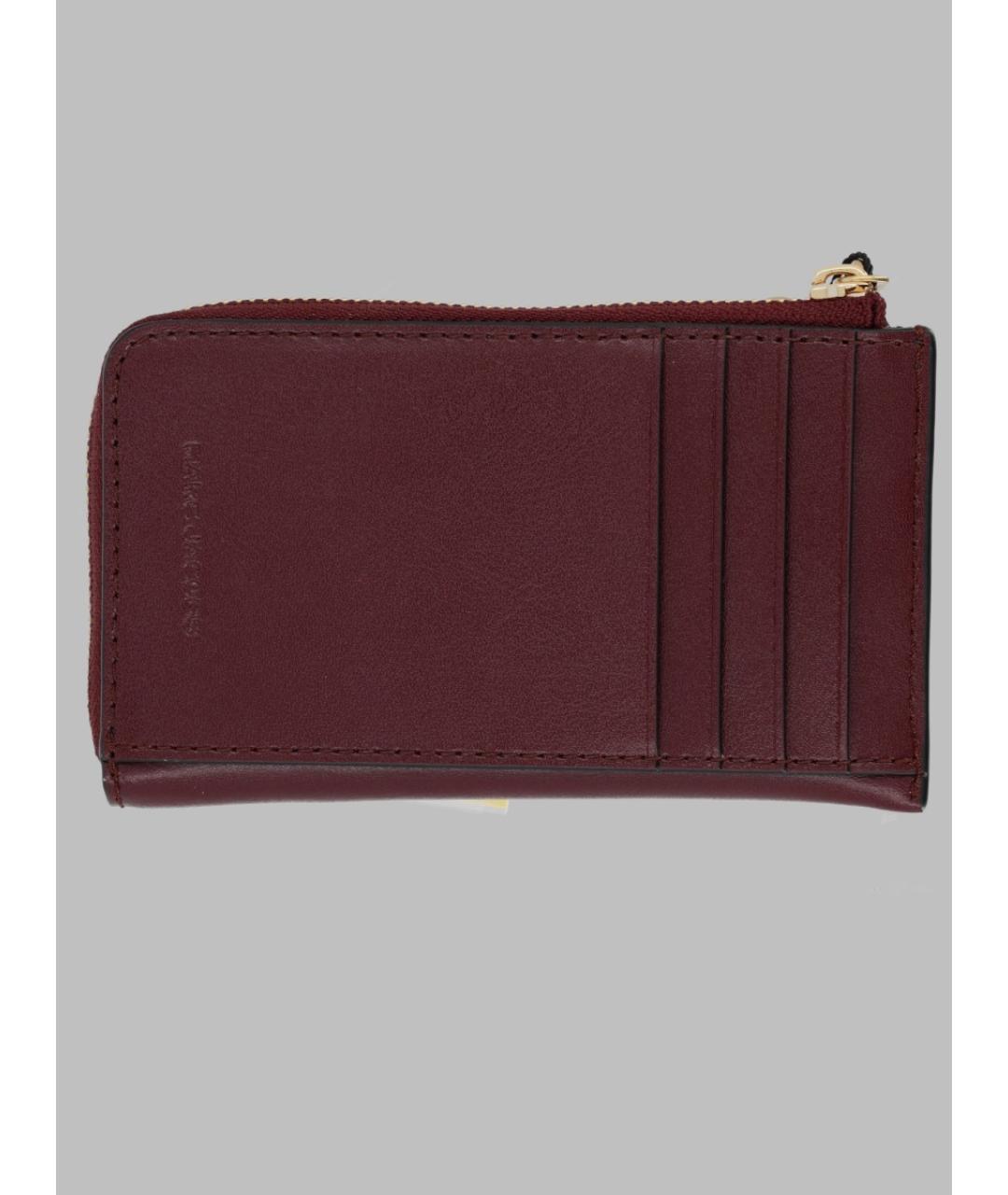 MARC JACOBS Бордовый кожаный кошелек, фото 2
