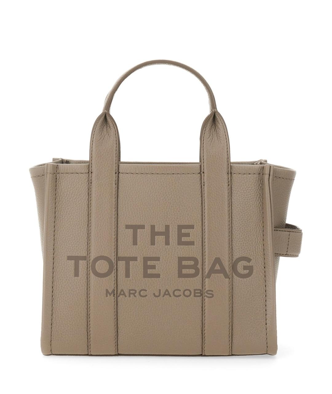 MARC JACOBS Серая кожаная сумка тоут, фото 1