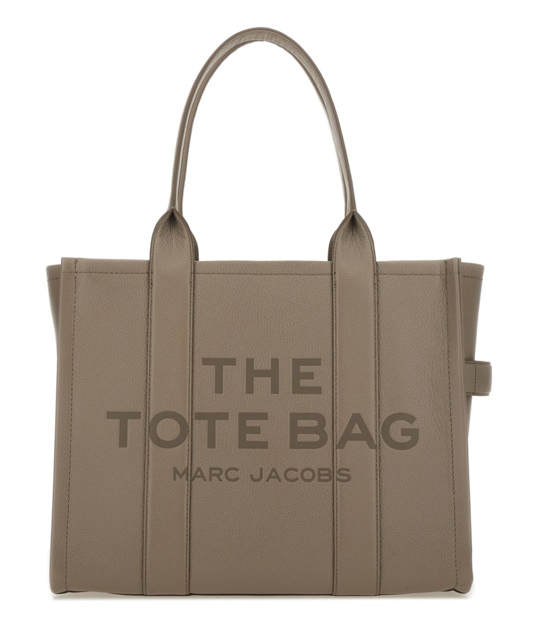 MARC JACOBS Серая кожаная сумка тоут, фото 1
