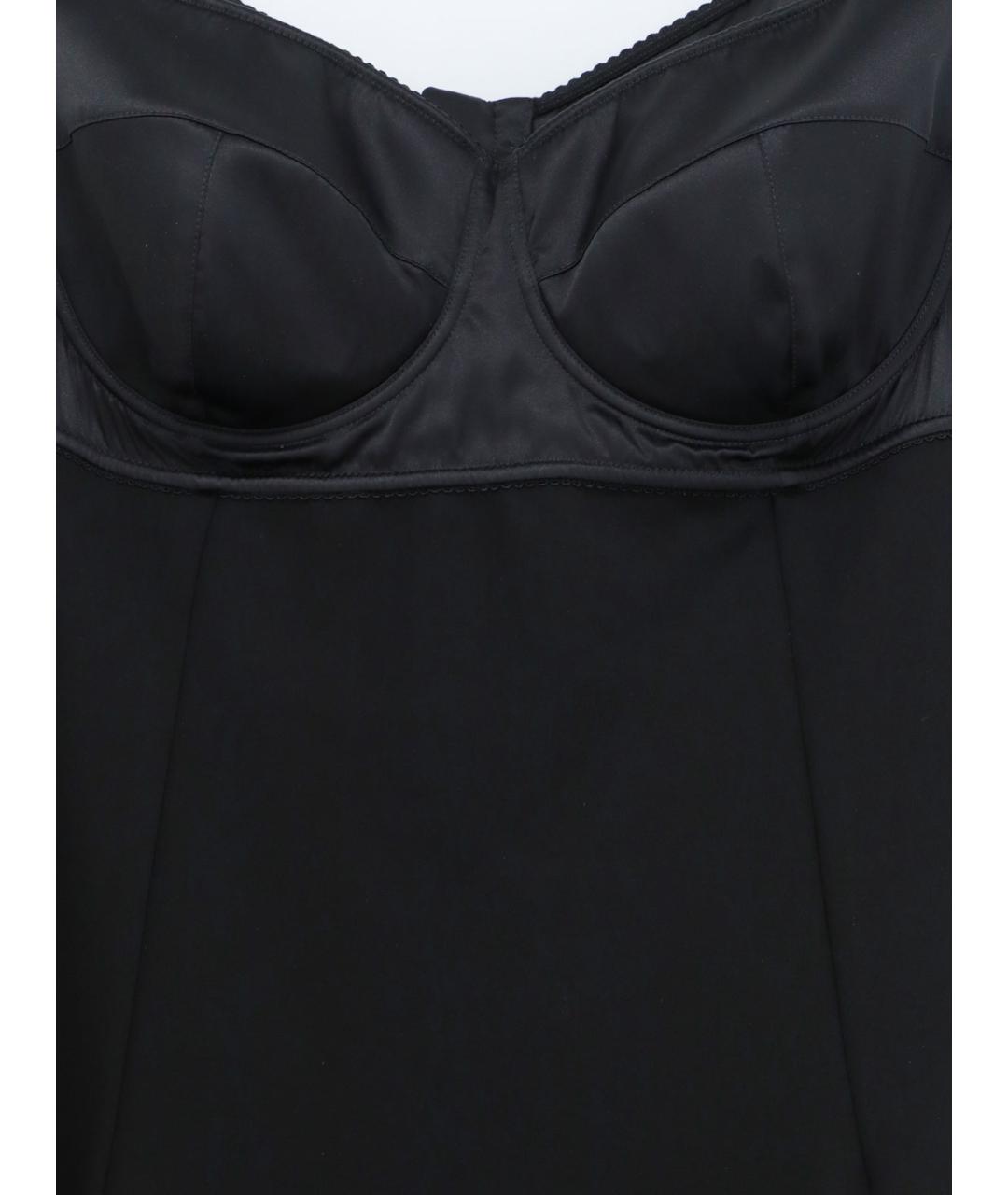 DOLCE&GABBANA Черное вискозное платье, фото 3