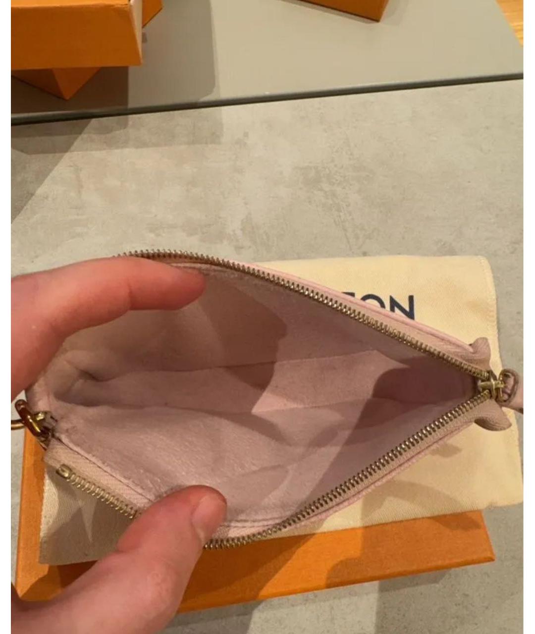 LOUIS VUITTON Розовая кожаная сумка через плечо, фото 4