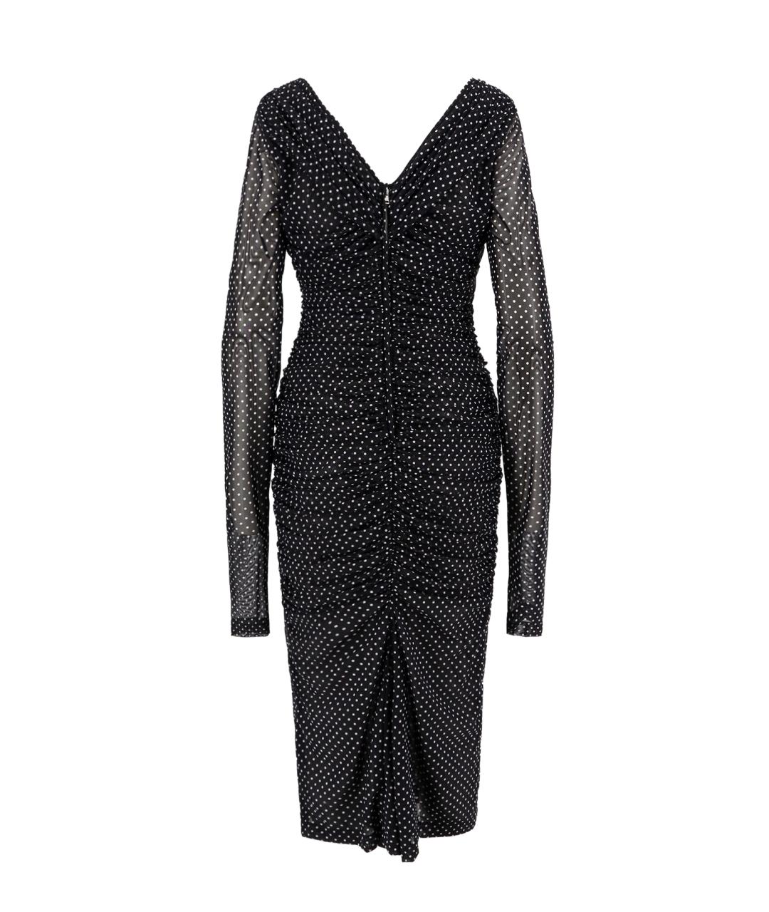 DOLCE&GABBANA Черное полиамидовое платье, фото 1
