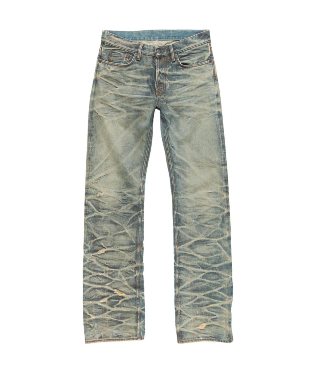 ACNE STUDIOS Синие прямые джинсы, фото 1
