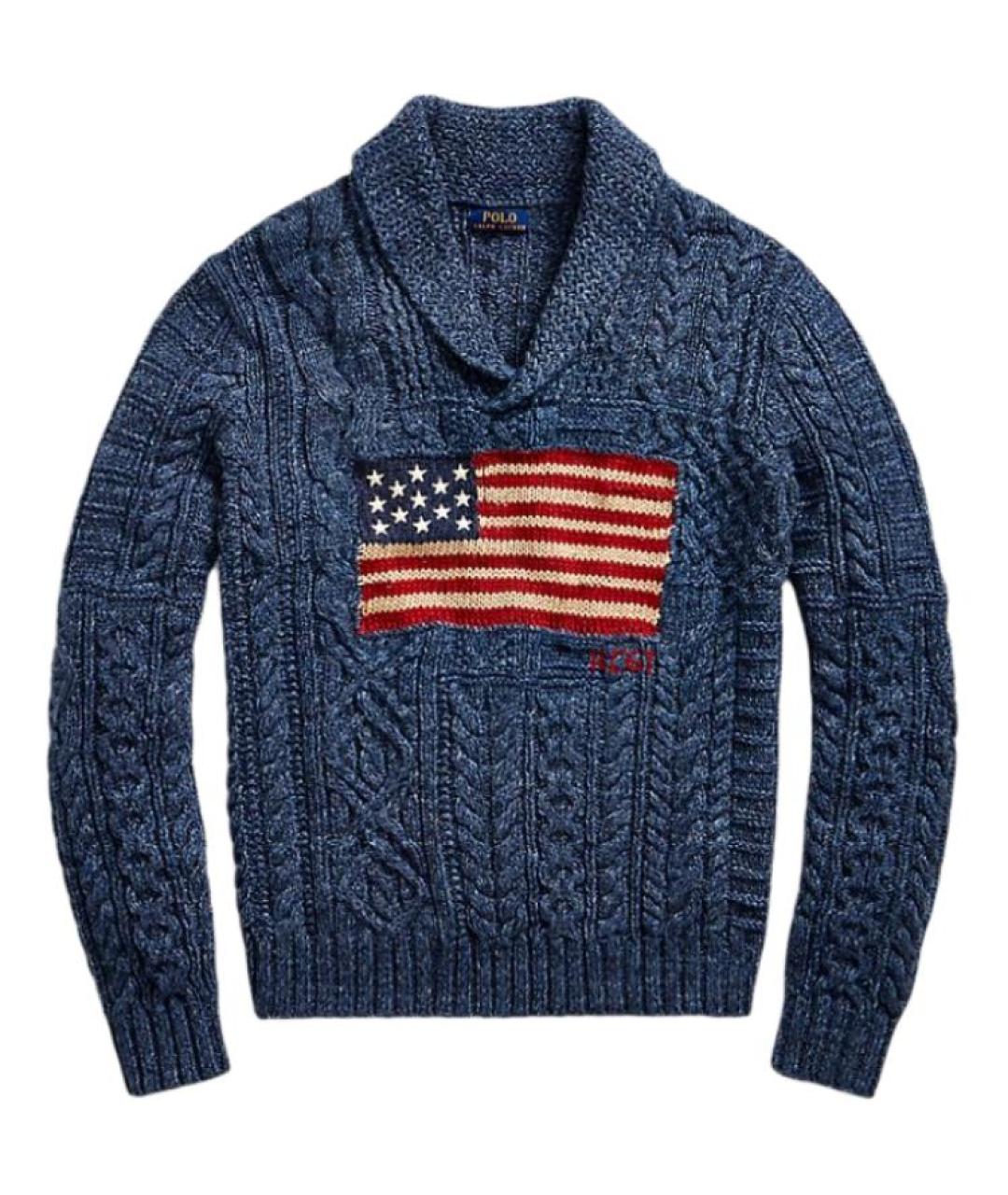 POLO RALPH LAUREN Темно-синий джемпер / свитер, фото 1
