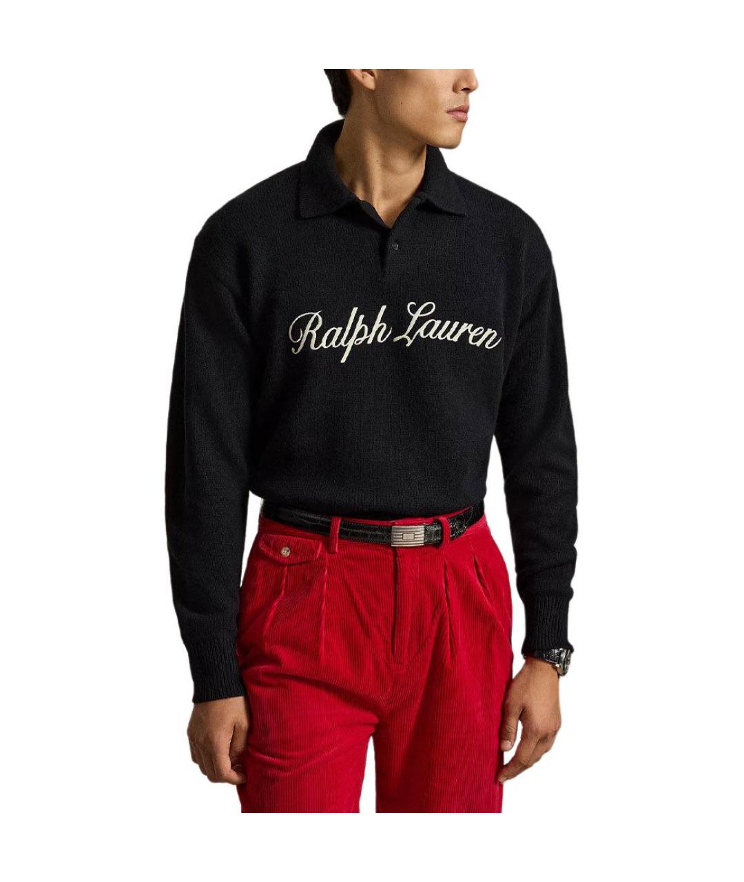POLO RALPH LAUREN Черный джемпер / свитер, фото 2