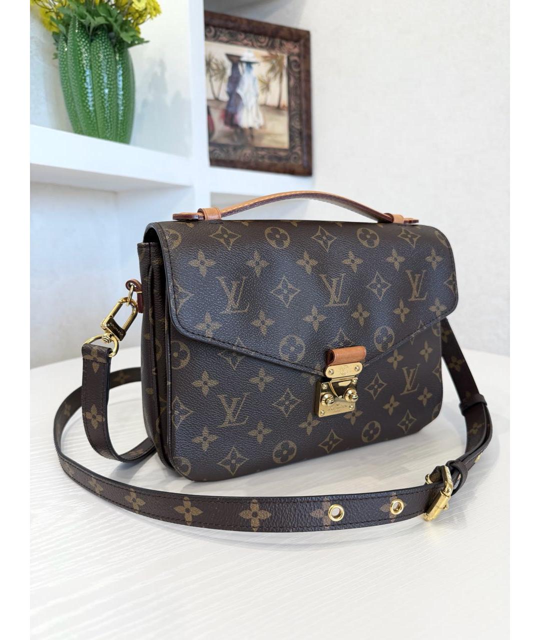 LOUIS VUITTON Коричневая сумка через плечо, фото 4