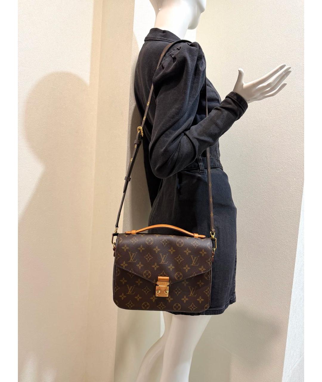 LOUIS VUITTON Коричневая сумка через плечо, фото 6