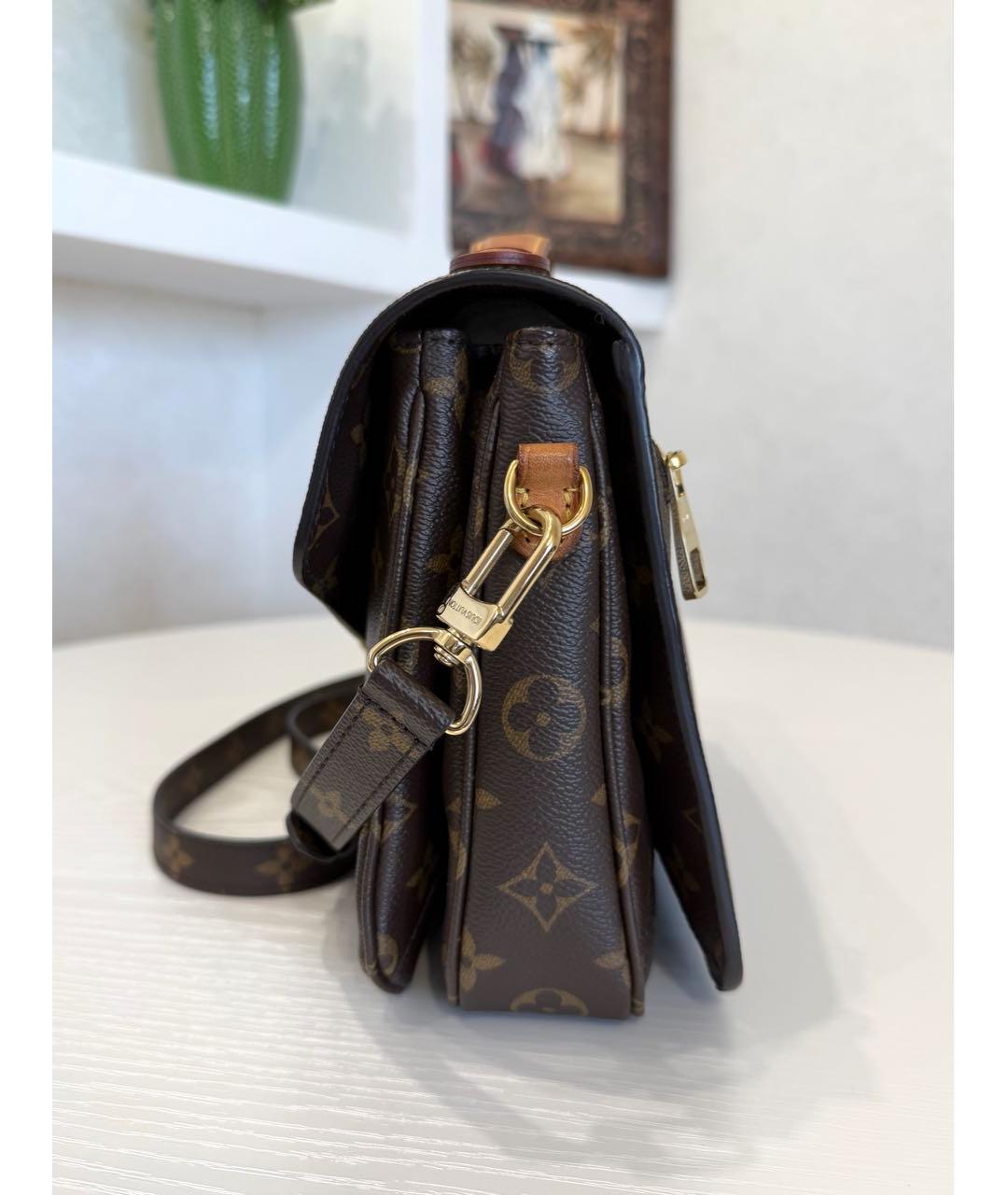 LOUIS VUITTON Коричневая сумка через плечо, фото 7