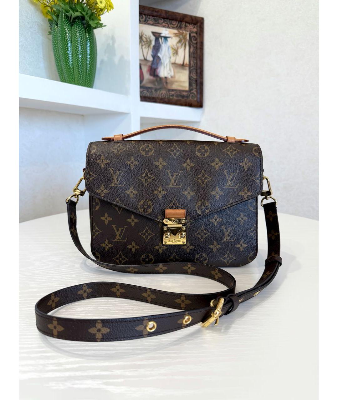 LOUIS VUITTON Коричневая сумка через плечо, фото 3