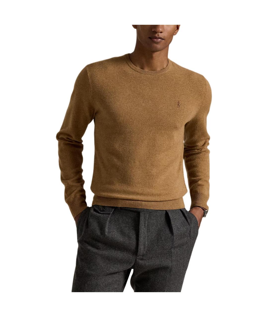 POLO RALPH LAUREN Коричневый джемпер / свитер, фото 2