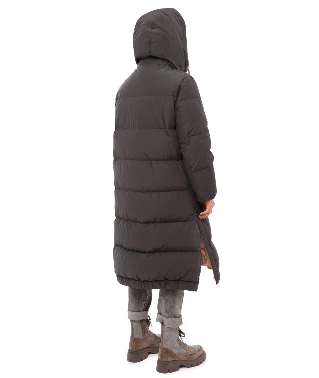 BRUNELLO CUCINELLI Серое пальто, фото 2