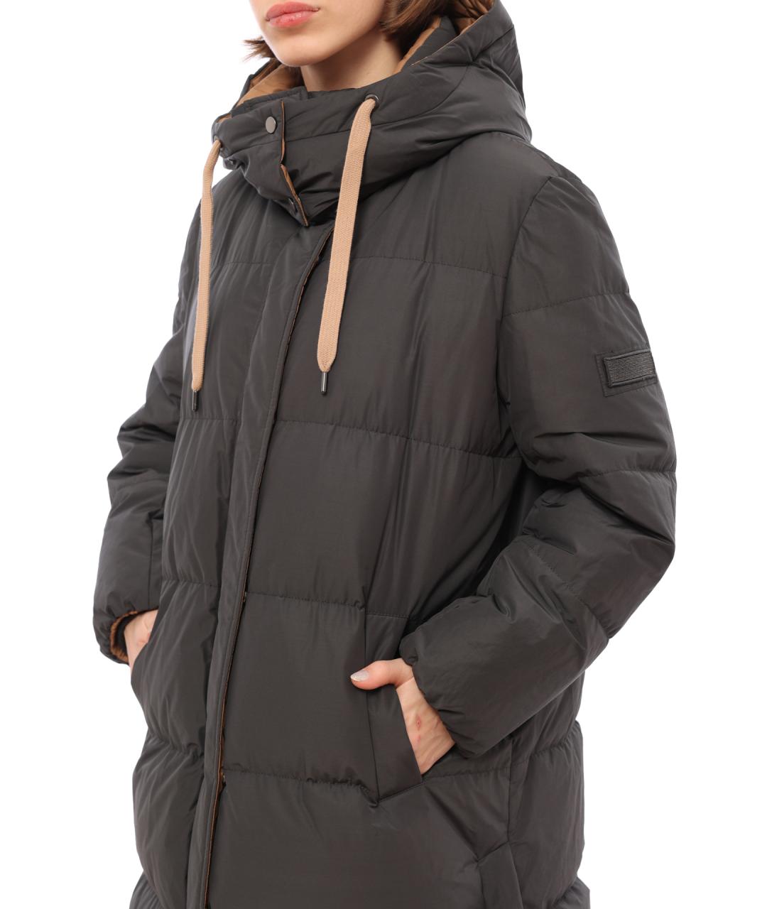 BRUNELLO CUCINELLI Серое пальто, фото 5
