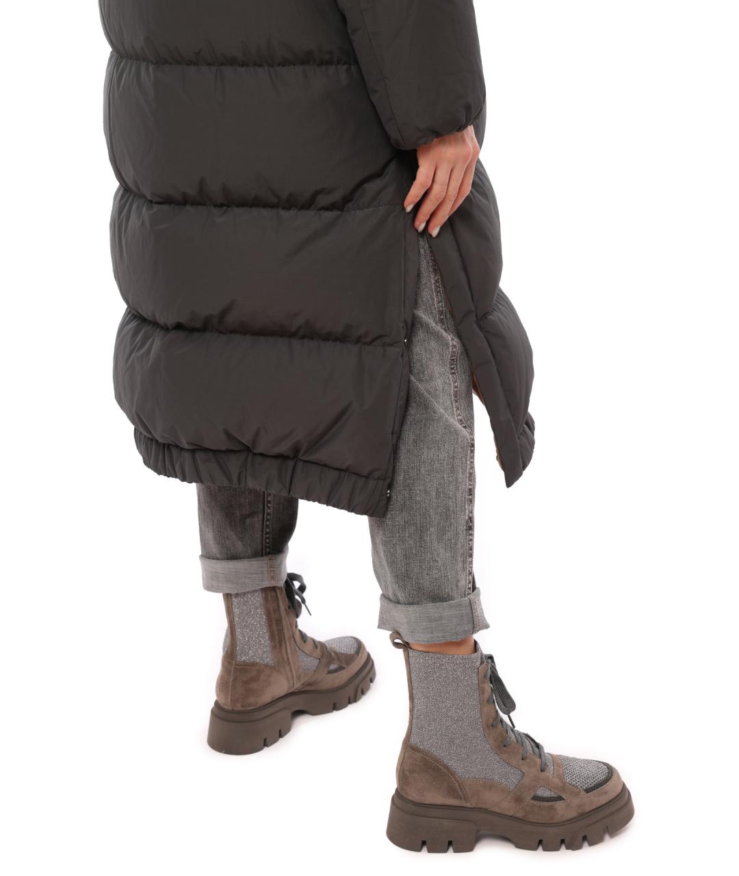 BRUNELLO CUCINELLI Серое пальто, фото 4