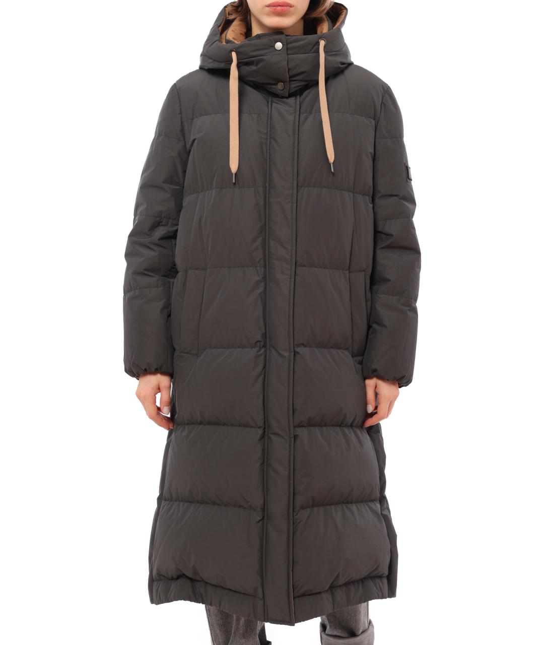 BRUNELLO CUCINELLI Серое пальто, фото 1