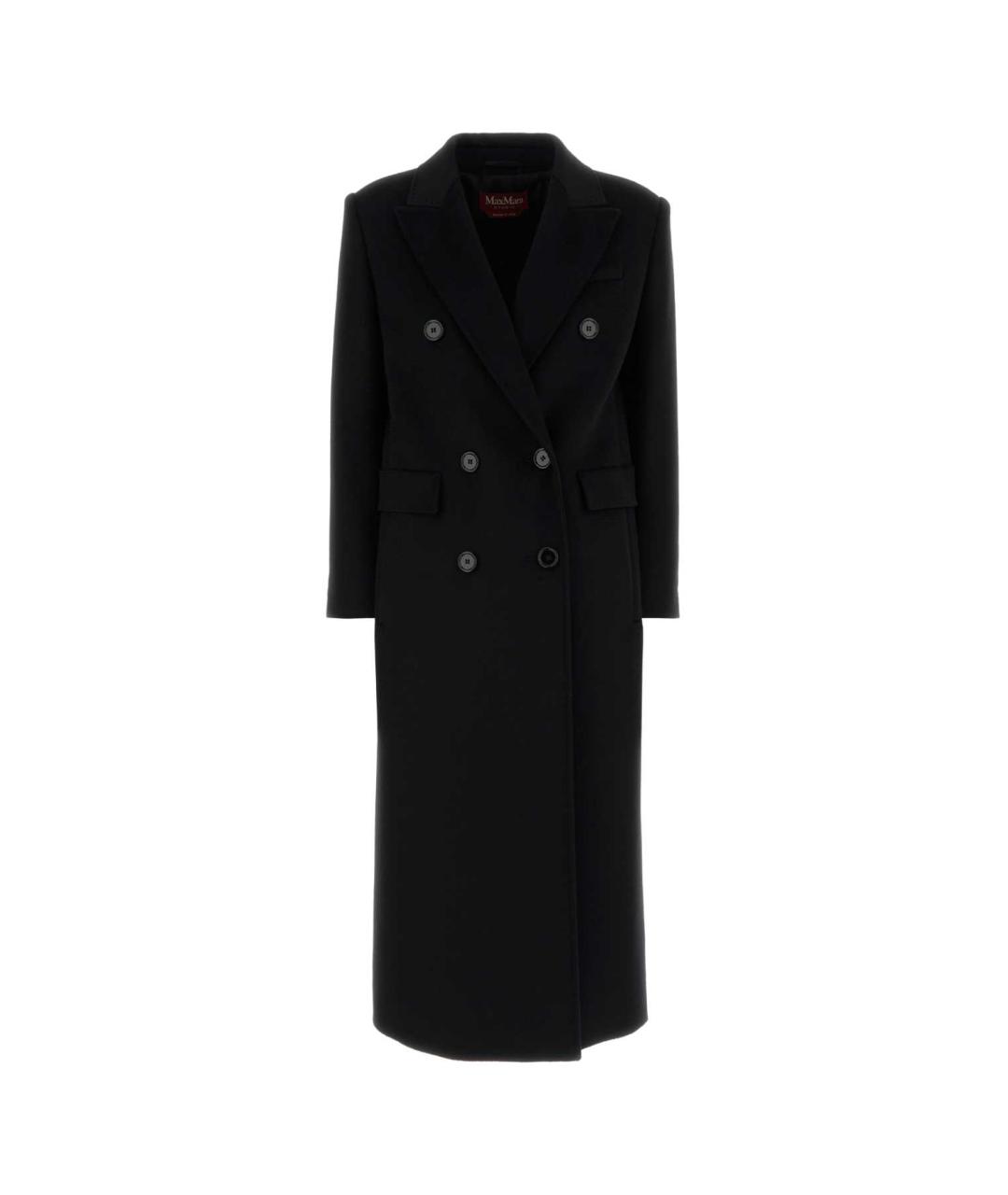 MAX MARA STUDIO Черное шерстяное пальто, фото 1