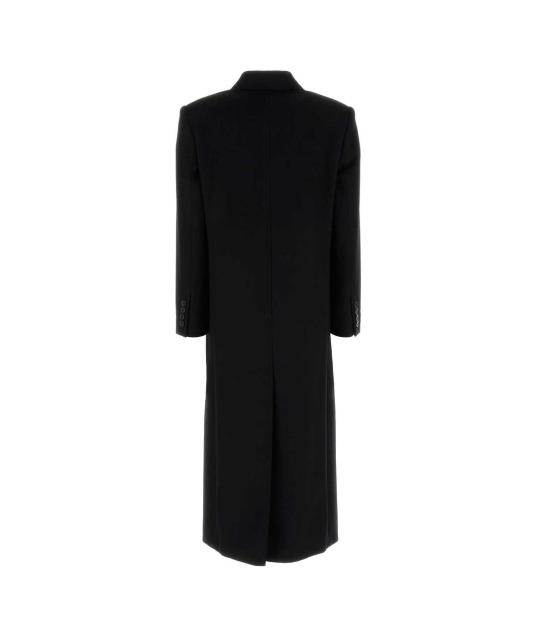 MAX MARA STUDIO Черное шерстяное пальто, фото 2